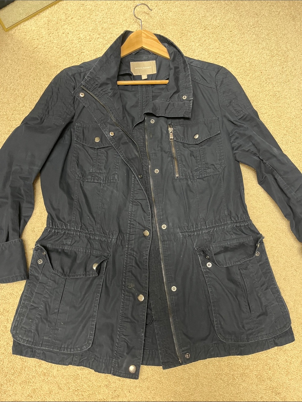 Banana Republic Factory dark navy utility jacket